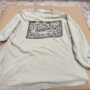 Men's Gray Long Sleeve Shirt